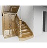 016-Лестница П-образная со встроенным шкафом