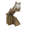 016-Лестница П-образная со встроенным шкафом