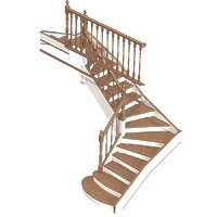018-Лестница П-образная на висячих столбах